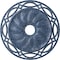 Ekena Millwork Loera Ceiling Medallion (Canopies up to 6 1/4"), 26 5/8"OD x 4 1/2"ID x 1 3/8"P, Americana Crackle CM26LOAMC - alternate 1